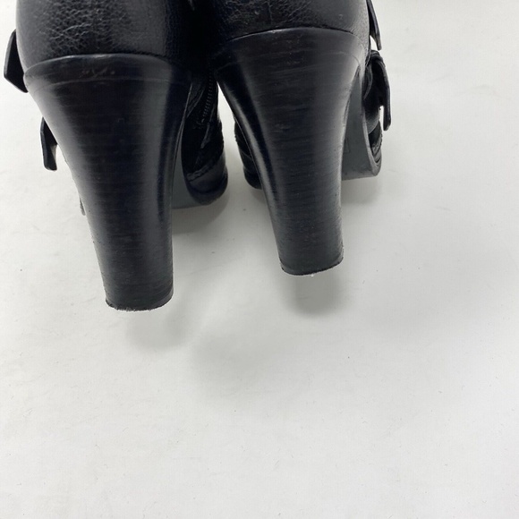 MARC BY MARC JACOBS Gold Buckle Leather Suede MidCalf Belted HEEL BOOTS / EU 37 - Picture 16 of 16